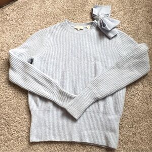 Ted Baker London Light Blue Sweater with Bow Accent